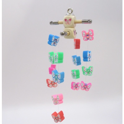 Dolls House Nursery Mobile Miniature Butterflies 1:12 Scale Children's Bedroom Decor