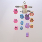 Dolls House Nursery Mobile Miniature Owls 1:12 Scale Children's Bedroom Decor