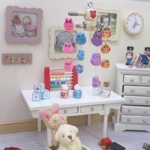 Dolls House Nursery Mobile Miniature Owls 1:12 Scale Children's Bedroom Decor