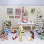 Dolls House Nursery Mobile Miniature Owls 1:12 Scale Children's Bedroom Decor