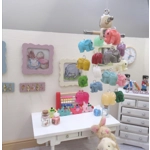 Dolls House Nursery Mobile Baby Elephants 1:12 Scale Children's Miniature Bedroom Decor