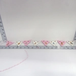 Dolls House Nursery Bunting Peter Rabbit 8 Miniature Pink Wood Flags 1:12 Scale