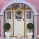 Dolls House Wreath Spring Floral Miniature Door Decoration 1:12th Scale