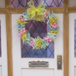 Dolls House Wreath Spring Floral Miniature Door Decoration 1:12th Scale