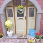 Dolls House Easter Wreath Miniature Door Decoration 1:12 Scale