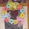 Dolls House Wreath Miniature Door Decoration Flowers and Bows 1:12th Scale