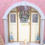 Dolls House Christmas Wreath Candy Cane Miniature Door Decoration 1:12 Scale