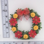 Dolls House Christmas Wreath Fruit and Flowers Miniature Door Decoration 1:12 Scale