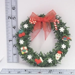 Dolls House Christmas Wreath Miniature Door Decoration 1:12 Scale