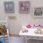 Dolls House Toy Letter Blocks Set of 3 Winnie the Pooh White and Yellow 1:12 Scale Nursery Miniature