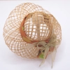 Dolls House Hat with Orange Ribbon and Gold Bow Miniature Clothes 1:12 Scale