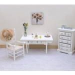 Dolls House Hat with Orange Ribbon and Gold Bow Miniature Clothes 1:12 Scale