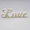 Dolls House Ornament Love Word White and Gold 1:12th Scale Miniature Decor
