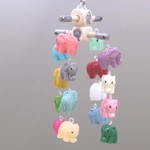 Dolls House Nursery Mobile Baby Elephants 1:12 Scale Children's Miniature Bedroom Decor