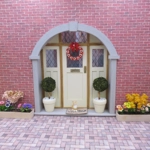 Dolls House Hearts Wreath Miniature Door Decoration 1:12th Scale