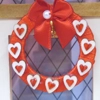 Dolls House Hearts Wreath Miniature Door Decoration 1:12th Scale