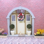 Dolls House Wreath Hearts Miniature Door Decoration 1:12th Scale