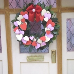 Dolls House Wreath Hearts Miniature Door Decoration 1:12th Scale