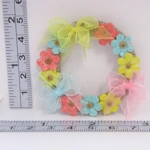 Dolls House Wreath Miniature Door Decoration Flowers and Bows 1:12th Scale