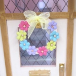 Dolls House Door Wreath 1:12th Scale Miniature Decoration
