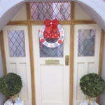 Dolls House Wreath Hearts and Roses Miniature Door Decor 1:12 Scale