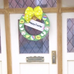 Dolls House Easter Wreath Miniature Door Decoration 1:12 Scale
