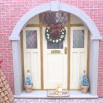 Dolls House Christmas Wreath with Tiny Xmas Embellishments Miniature Door Decoration 1:12 Scale