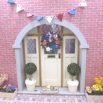 Dolls House 4th July Wreath Independence Day Miniature Door Decoration 1:12 Scale