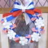 Dolls House Wreath 4th July USA Flag Miniature Door Decoration 1:12 Scale