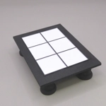 Dolls House Table Tiled Black & White Low Coffee Occasional Miniature Furniture 1:12 Scale