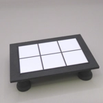 Dolls House Table Tiled Black & White Low Coffee Occasional Miniature Furniture 1:12 Scale