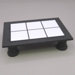 Dolls House Table Tiled Black & White Low Coffee Occasional Miniature Furniture 1:12 Scale