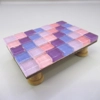 Dolls House Table Pink Purple Tiled Low Coffee Occasional Miniature Furniture 1:12 Scale
