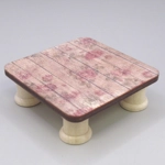 Dolls House Table Roses Pattern Low Coffee Occasional Miniature Furniture 1:12 Scale