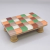 Dolls House Table Autumn Colours Tiled Low Coffee Occasional Miniature Furniture 1:12 Scale
