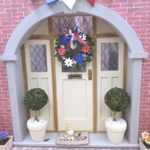 Dolls House 4th July Wreath Independence Day Miniature Door Decoration 1:12 Scale