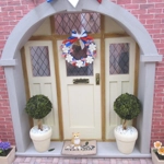 Dolls House Wreath 4th July USA Flag Miniature Door Decoration 1:12 Scale