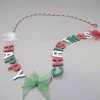 Dolls House Happy Christmas Garland Miniature Decoration 1:12 Scale