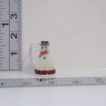 Dolls House Snowman in a Glass Bowl 1:12 Scale Miniature Christmas Decoration