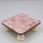 Dolls House Table Roses Pattern Low Coffee Occasional Miniature Furniture 1:12 Scale