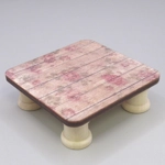 Dolls House Table Roses Pattern Low Coffee Occasional Miniature Furniture 1:12 Scale