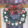 Dolls House Christmas Wreath with Tiny Xmas Embellishments Miniature Door Decoration 1:12 Scale