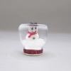 Dolls House Snowman in a Glass Bowl 1:12 Scale Miniature Christmas Decoration