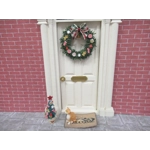 Dolls House Christmas Tree in a Cream Pot Candy Cane Decorated Miniature 1:12 Scale Xmas Decoration