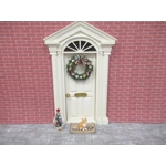 Dolls House Christmas Tree in a Cream Pot Candy Cane Decorated Miniature 1:12 Scale Xmas Decoration