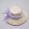 Dolls House Hat Lilac Ribbon and Organza Bow Miniature Clothes 1:12 Scale