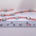 Dolls House Christmas Garland Red Silver 1:12th Scale Xmas Decoration