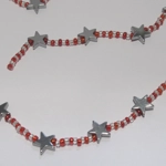 Dolls House Christmas Garland Red Silver 1:12th Scale Xmas Decoration