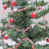 Dolls House Christmas Garland Red Silver 1:12th Scale Xmas Decoration