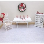 Dolls House Love Word Red 12th Scale Miniature Bedroom Lounge Decor